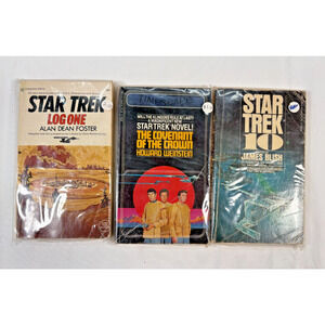 Star Trek Paperback Lot of 3 Vintage Sci-Fi Novels James Blish Alan Dean Foster